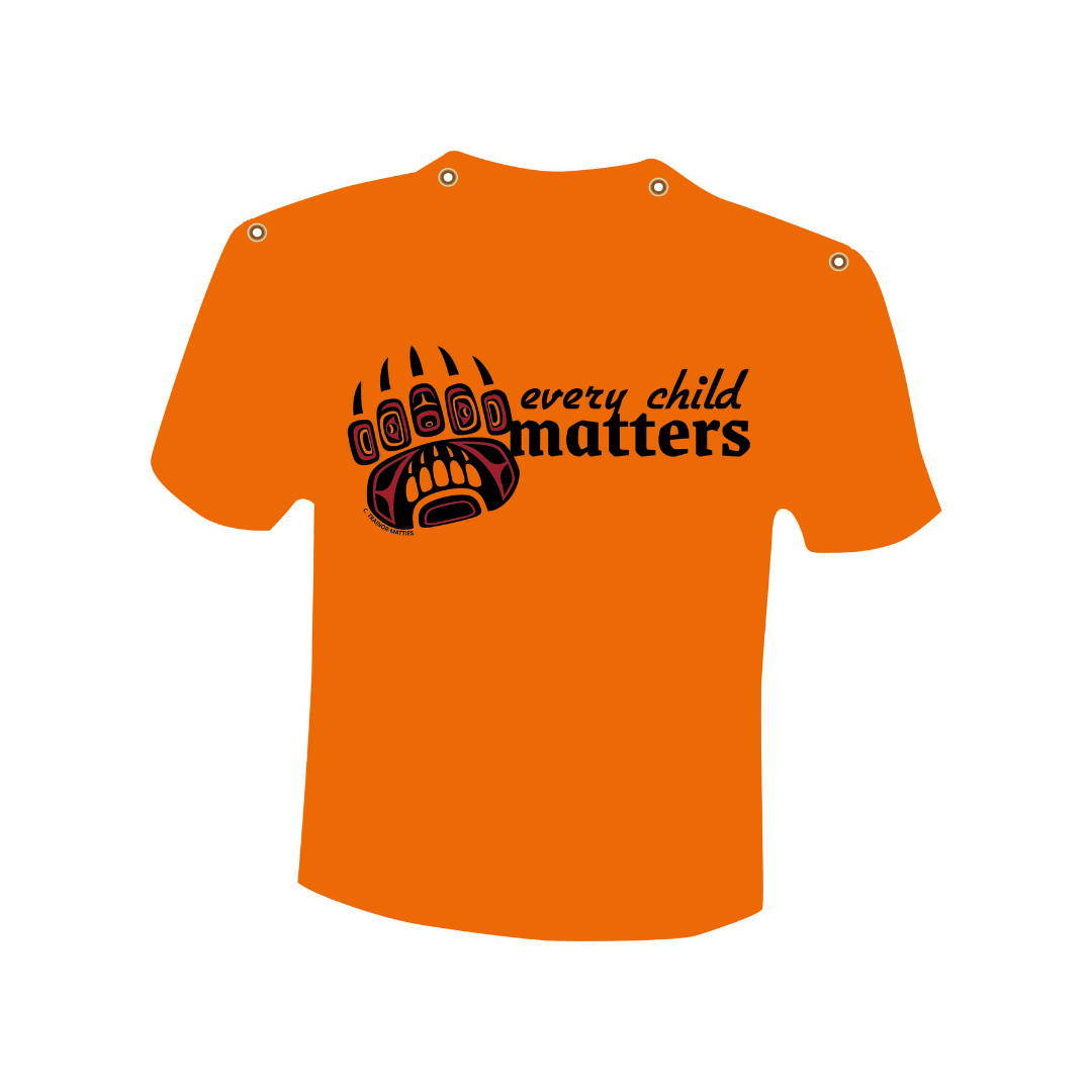 Orange Bear Paw Shirt Flag - Leading Edge Promo