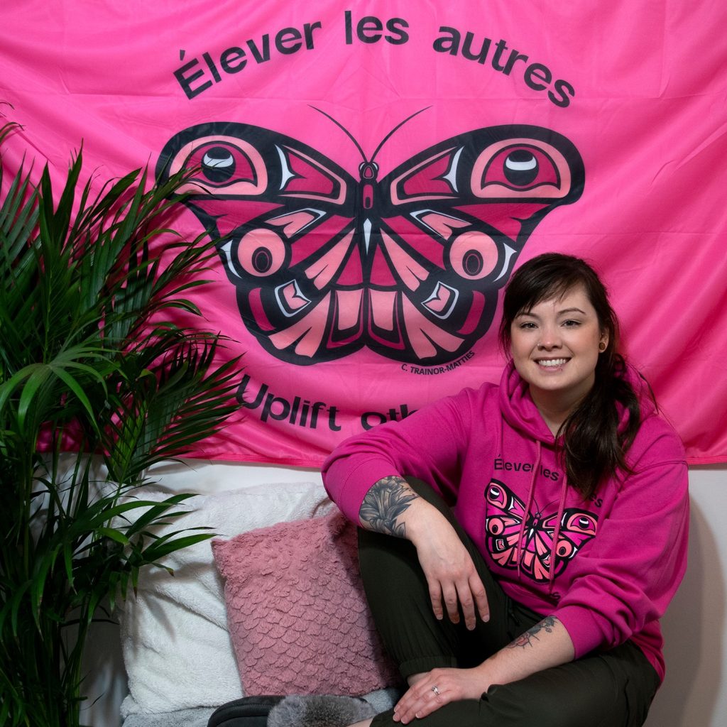 indigenous-pink-butterfly-flag