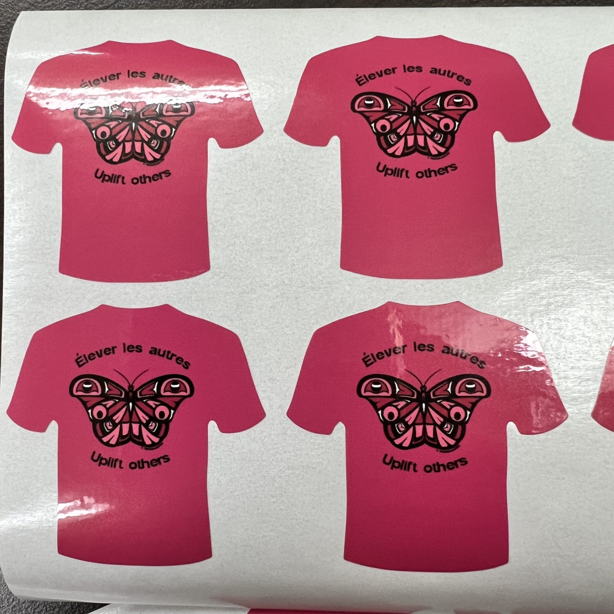 Indigenous Pink Shirt Butterfly Stickers