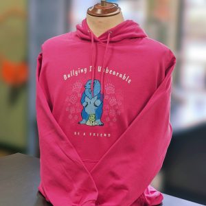 Indigenous Pink Bear Hooded Sweatshirt