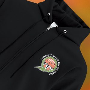 Black Indigenous Sweetgrass Journey Towards Reconciliation Full Zip Hoodie