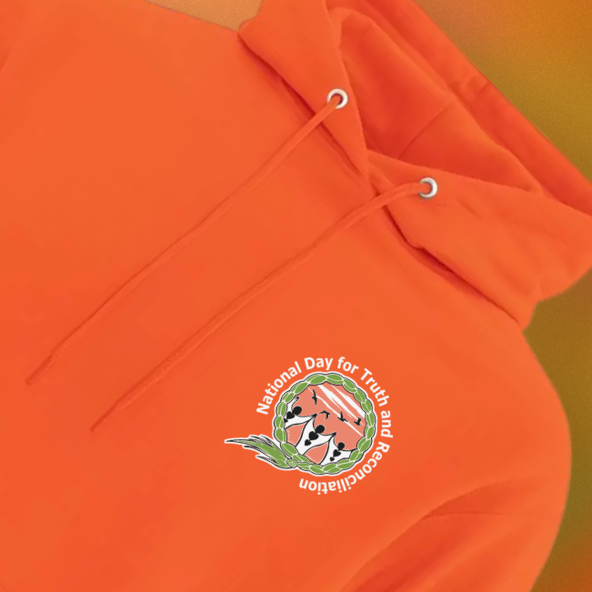 Orange Indigenous Sweetgrass NDTR Pullover Hoodie